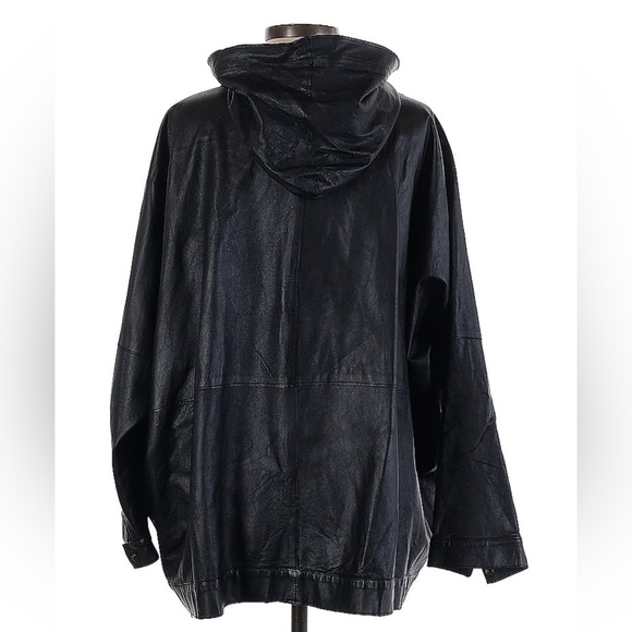 Maya Negri Leather Jacket with Hood - Picture 2 of 2